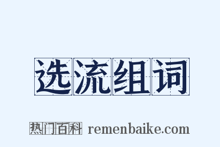 选流组词是什么意思的图片